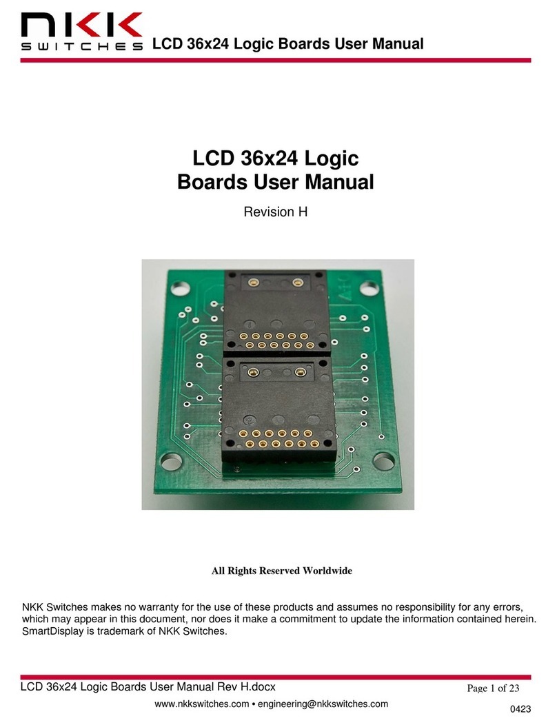 NKK SWITCHES LCD 36x24 Logic User manual NKK SWITCHES LCD 36x24 Logic User manual