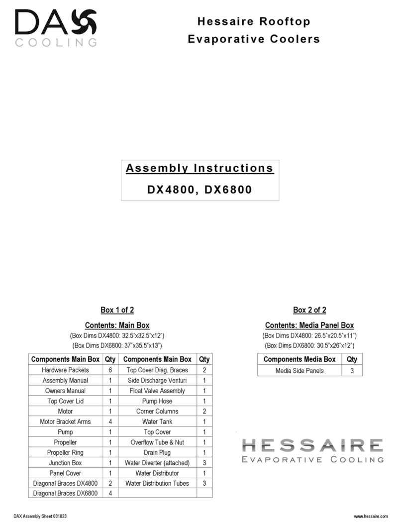 DAX HESSAIRE DX4800 Assembly instructions