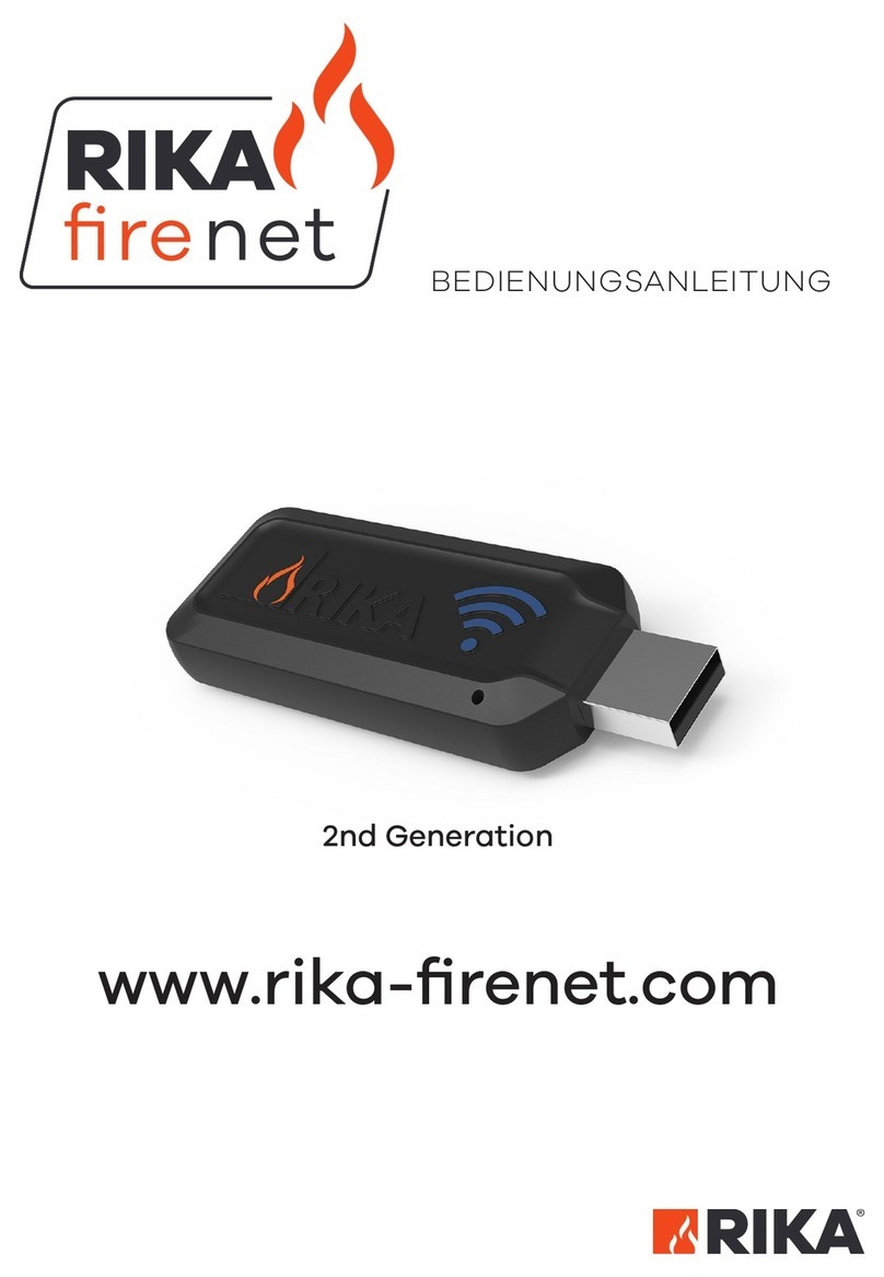 RIKA FIRE NET operating manual