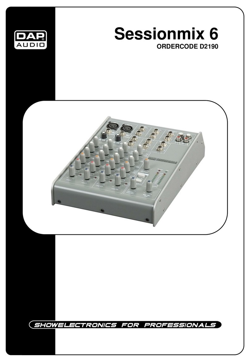 DAPAudio Sessionmix 6 User manual
