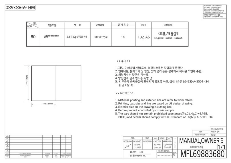 LG A9 Series owner's manual