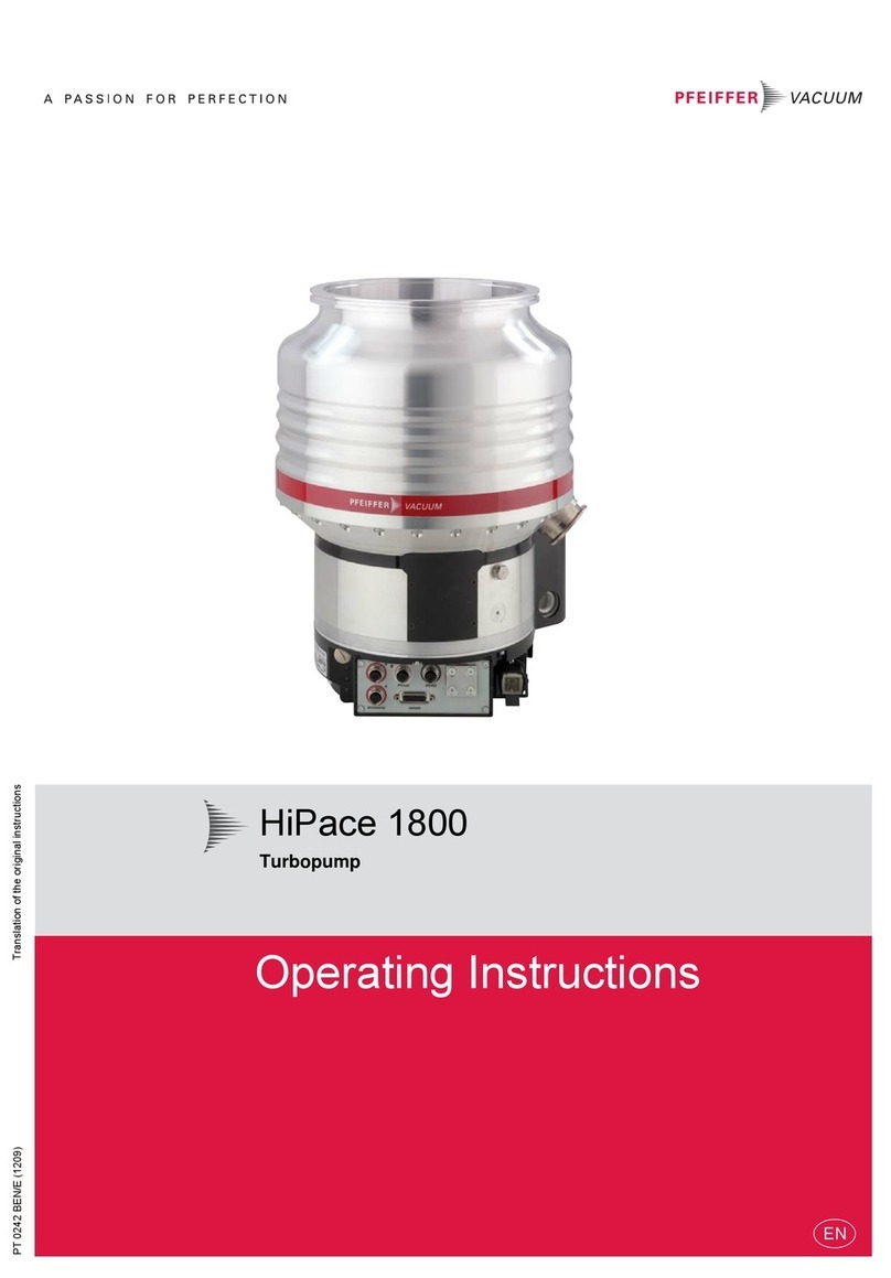 Pfeiffer Vacuum HiPace 1800 operating instructions