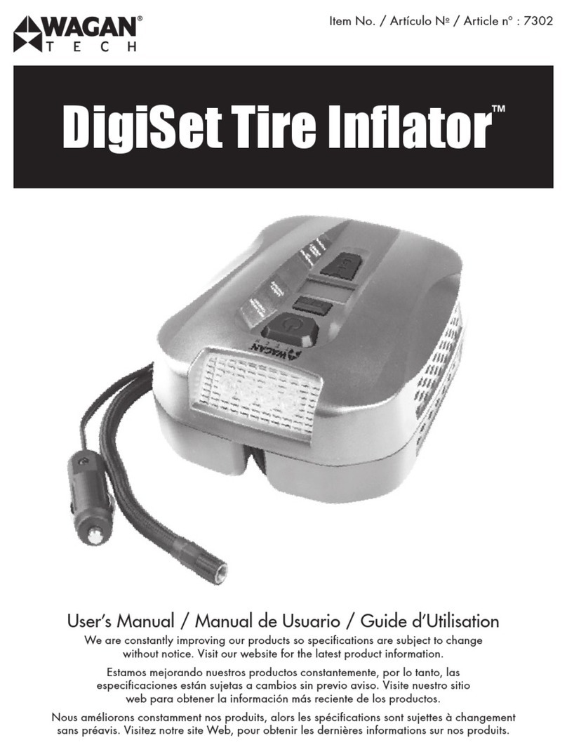 Wagan DigiSet Tire Inflator User manual