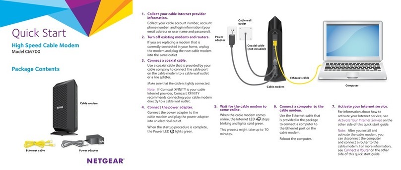 NETGEAR CM700 User manual
