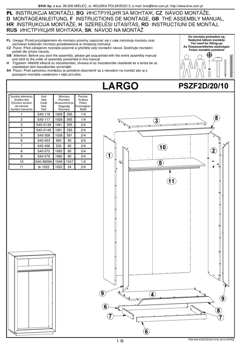 BRW LARGO PSZF2D/20/10 User manual