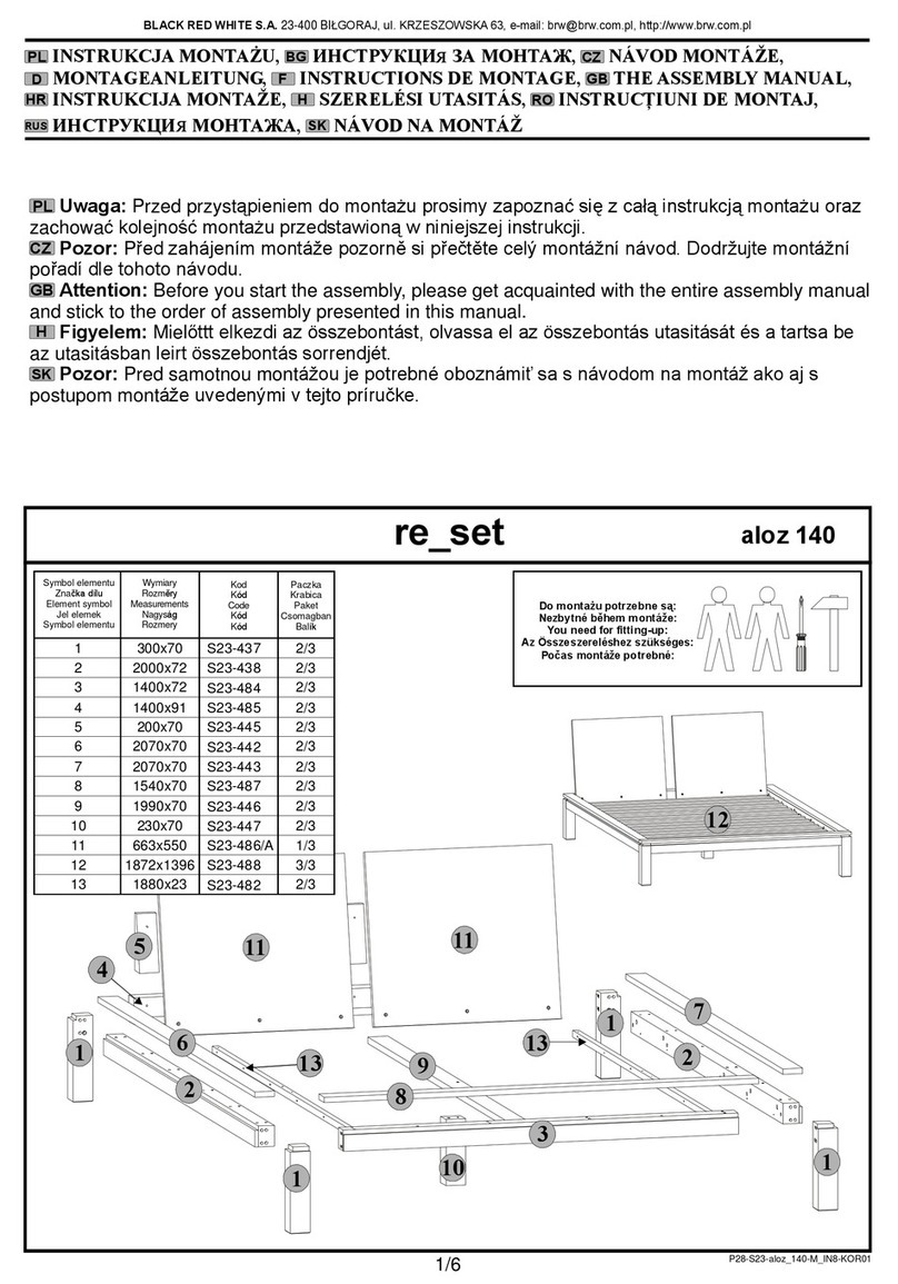 BRW re-set aloz 140 Assembly manual