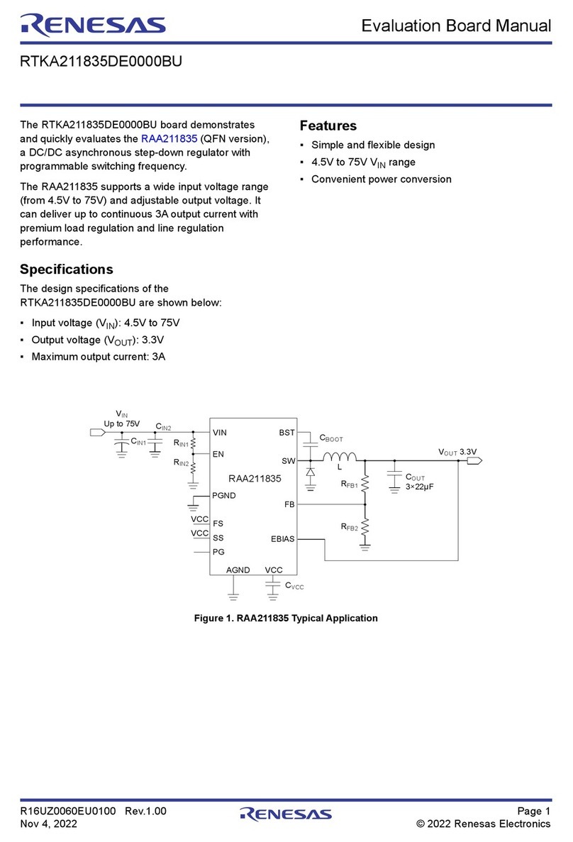 Renesas RTKA211835DE0000BU manual