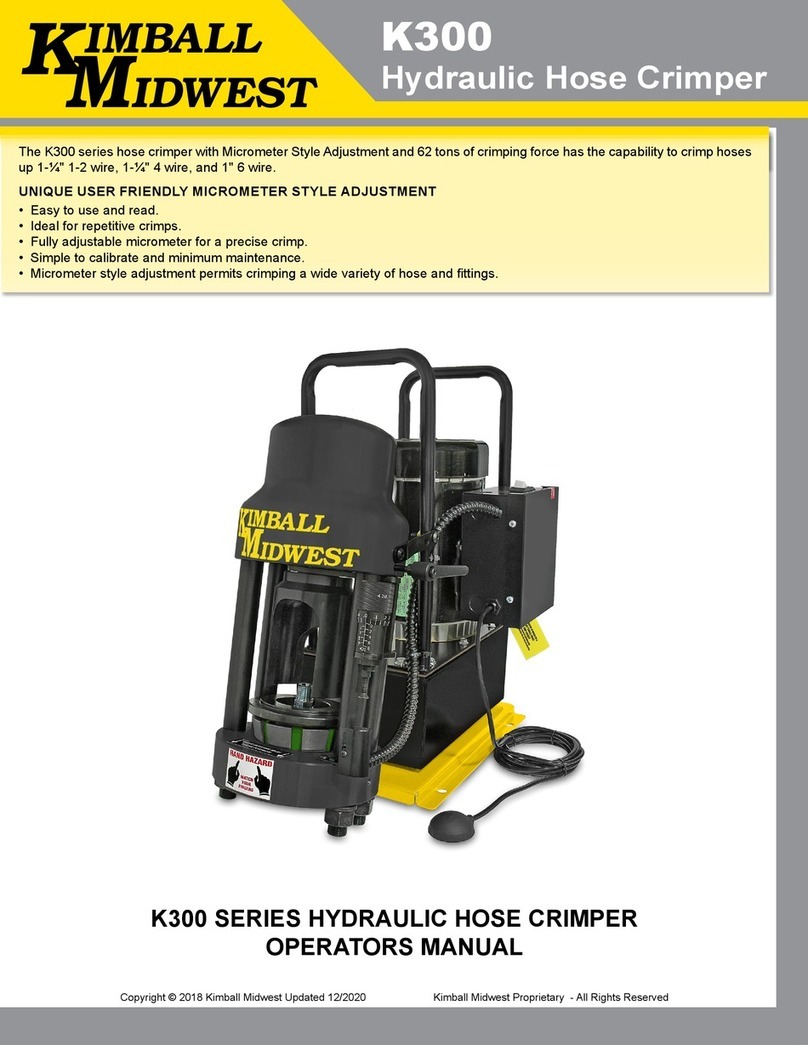 KIMBALL MIDWEST K300 Series Operator's manual