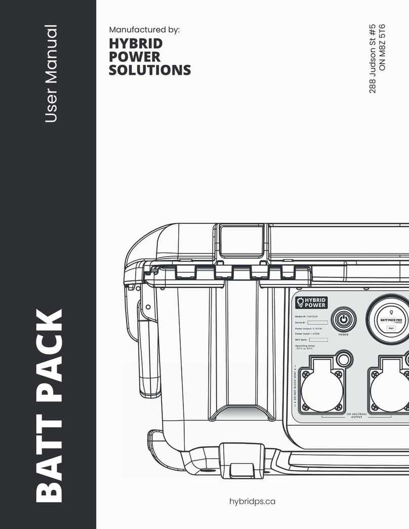 HYBRID POWER BATT PACK user manual