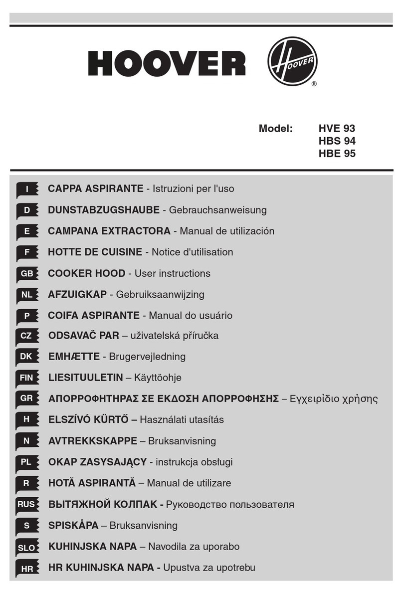 Hoover HVE 93 User instructions
