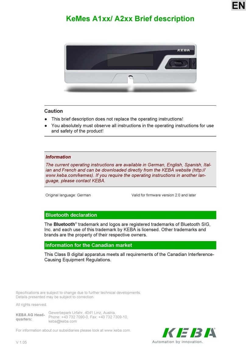 Keba KeMes A1 Series Brief description