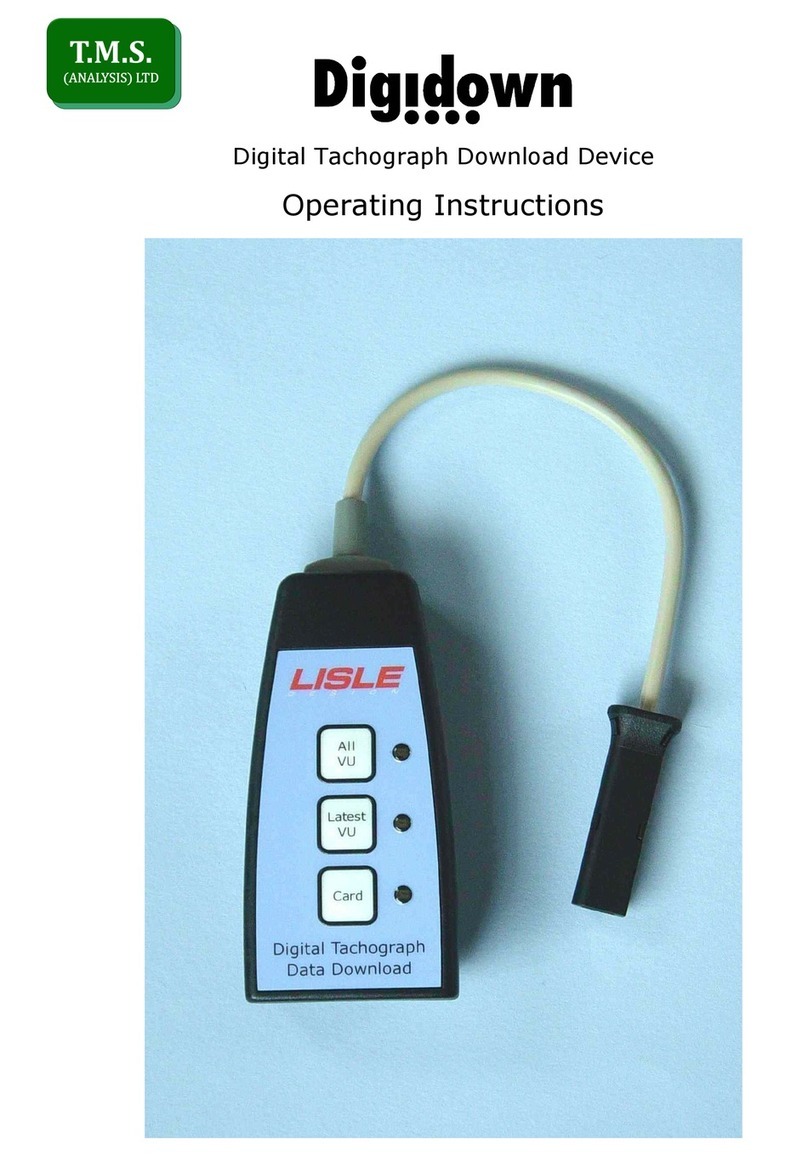 Lisle Digidown operating instructions
