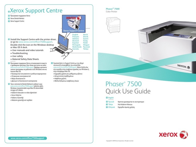 Xerox PHASER 7500 Operating manual