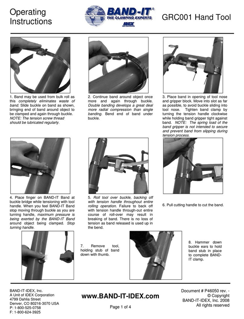 Band-it GRC001 operating instructions