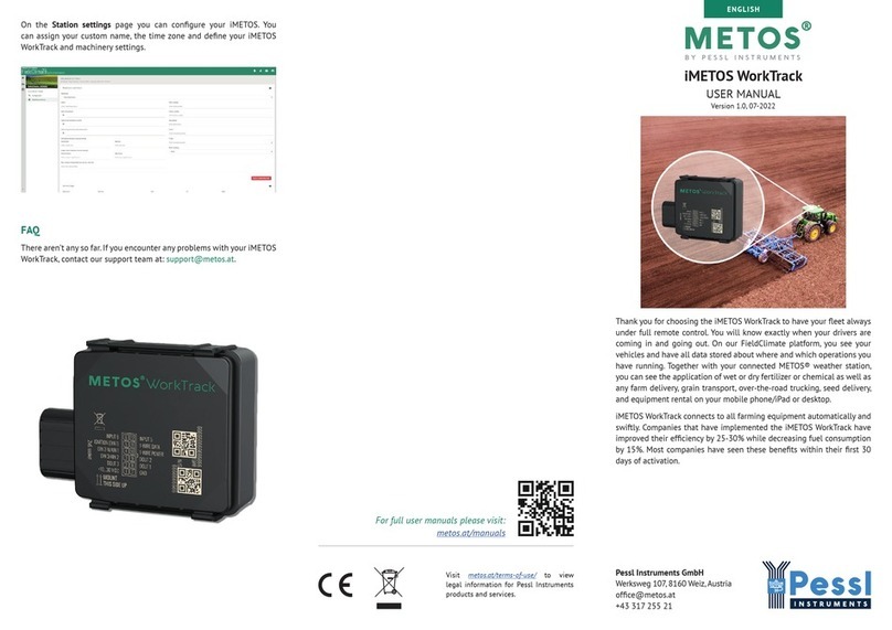 Pessl Instruments METOS iMETOS WorkTrack user manual