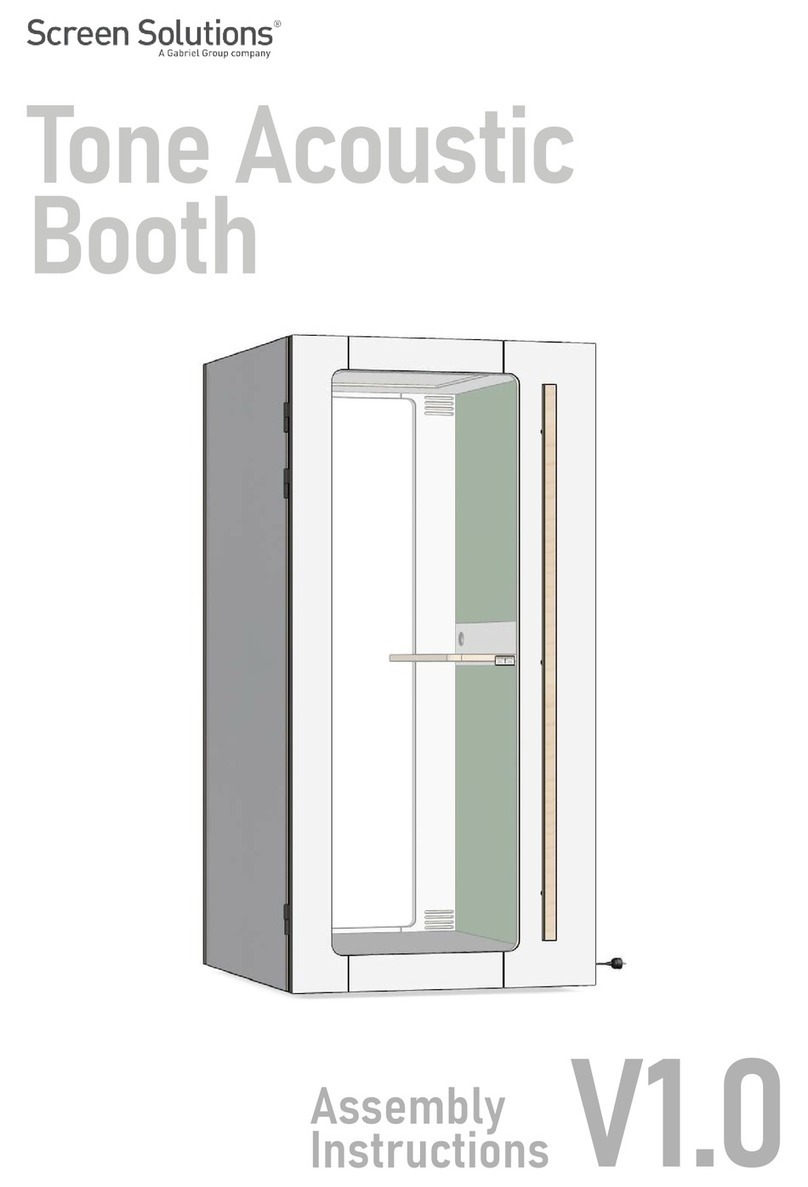 gabriel Screen Solutions Tone Acoustic Booth Assembly instructions gabriel Screen Solutions Tone Acoustic Booth Assembly instructions