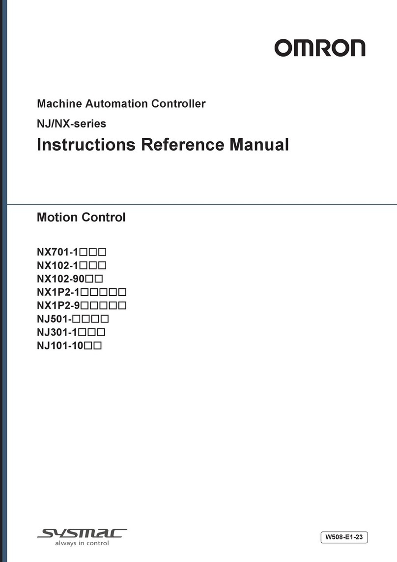Omron Sysmac NJ-series User manual