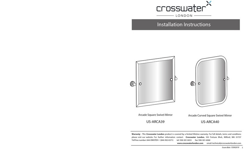 Crosswater Arcade US-ARCA39 User manual