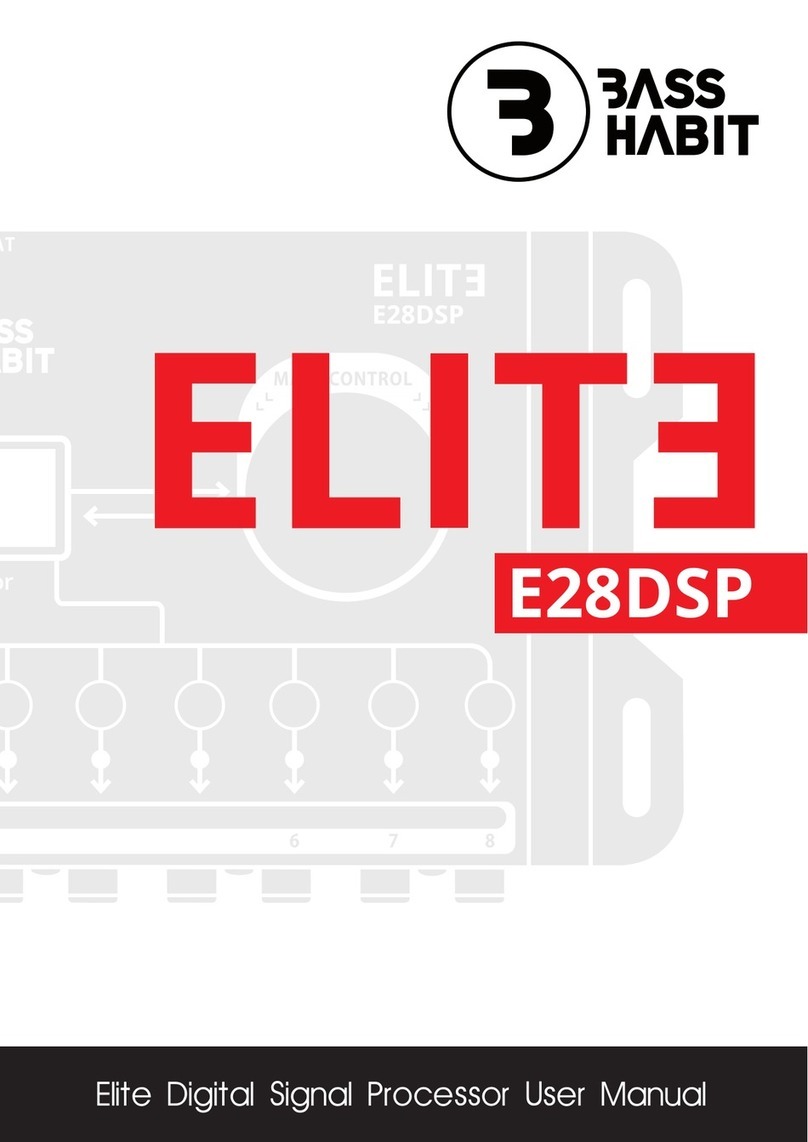 Bass Habit ELITE E28DSP user manual