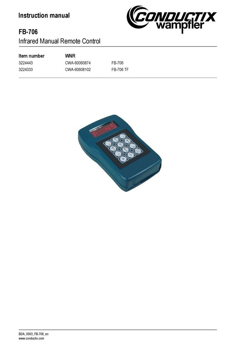 Conductix-Wampfler FB-706 instruction manual