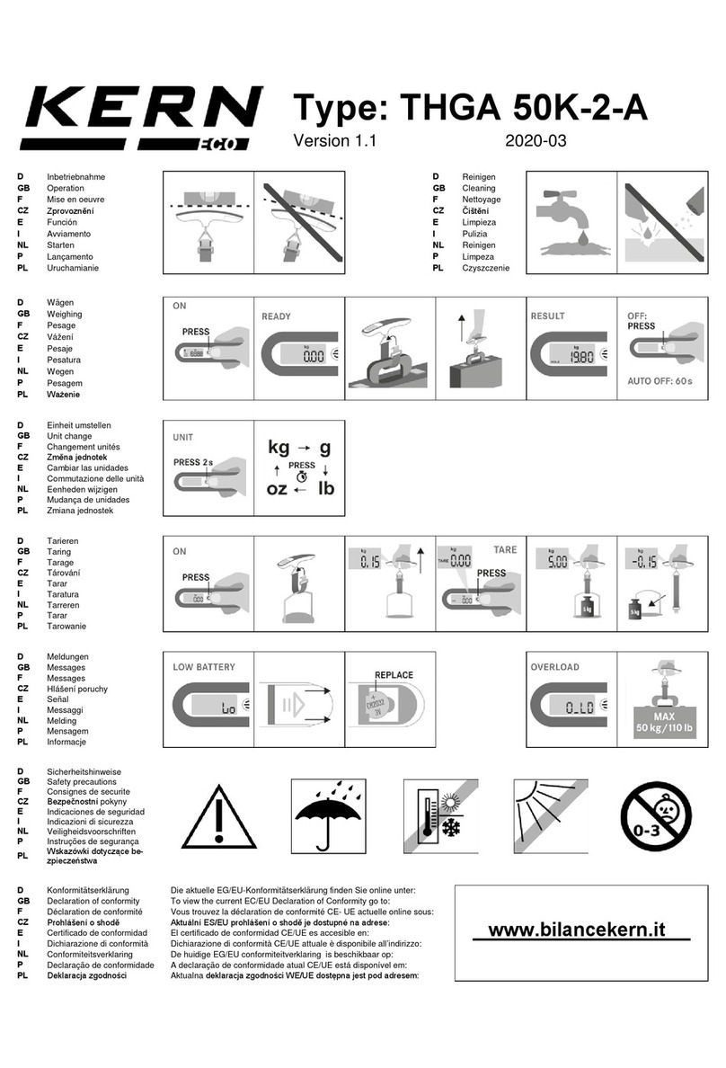 KERN THGA 50K-2-A User manual