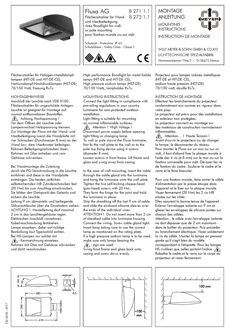 Meyer Fluxa AG Mounting instructions