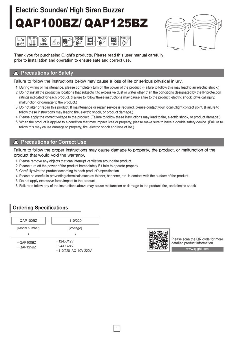 Qlightec QAP100BZ User manual