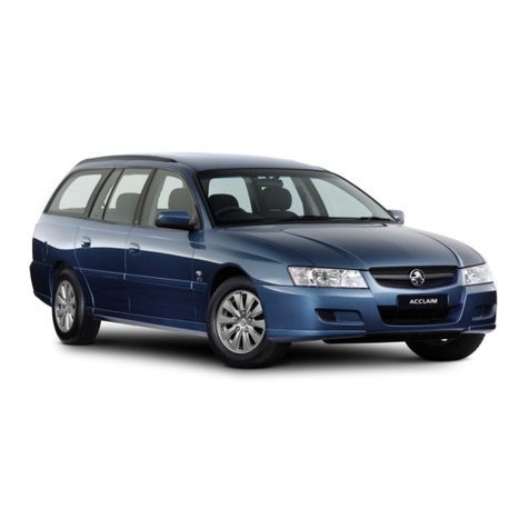 HOLDEN VZ SEDAN 2004 Owner's handbook