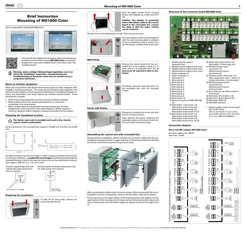elsner elektronik WS1000 Style Reference guide