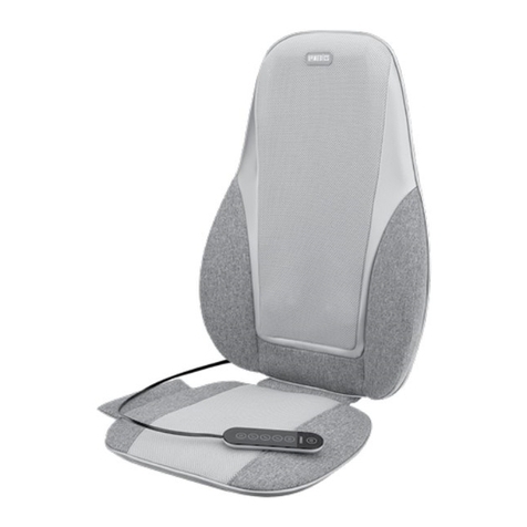 HoMedics SHIATSU+ KNEADING & VIBRATION CUSHION Instruction manual and  warranty information