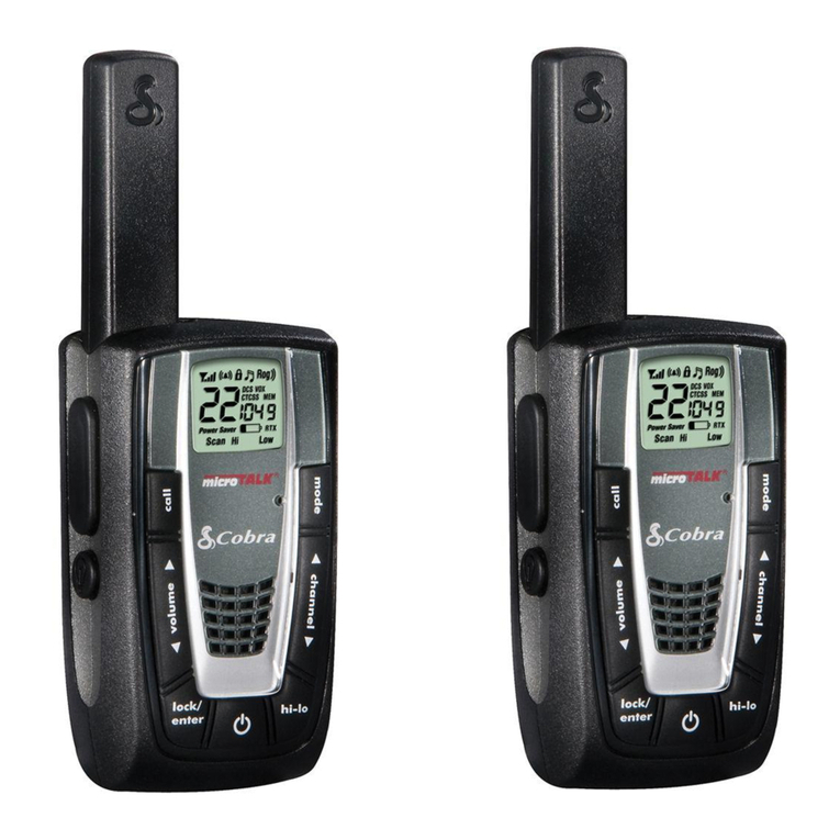Cobra microTALK CXR725 User manual