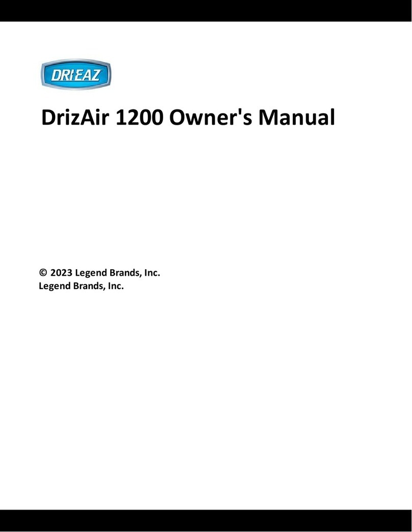DRIZAIR 1200 owner's manual