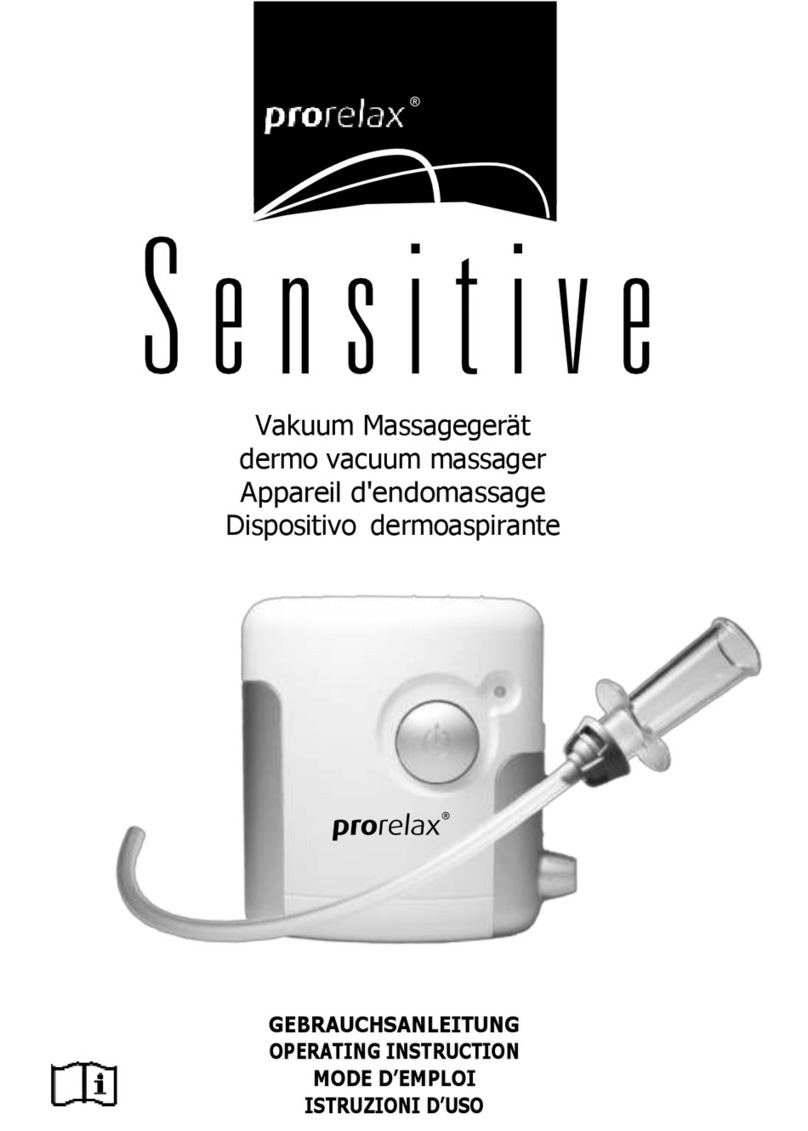 Prorelax Sensitive User manual Prorelax Sensitive User manual