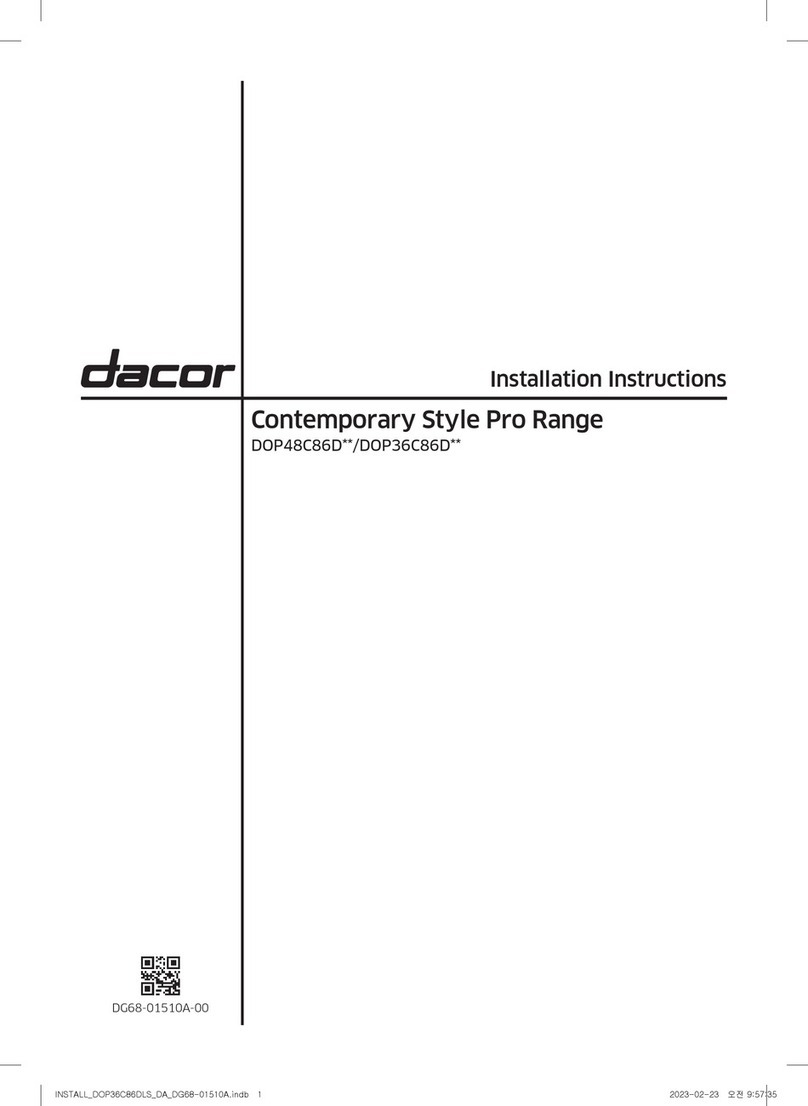 Dacor Contemporary DOP48C86D Series User manual