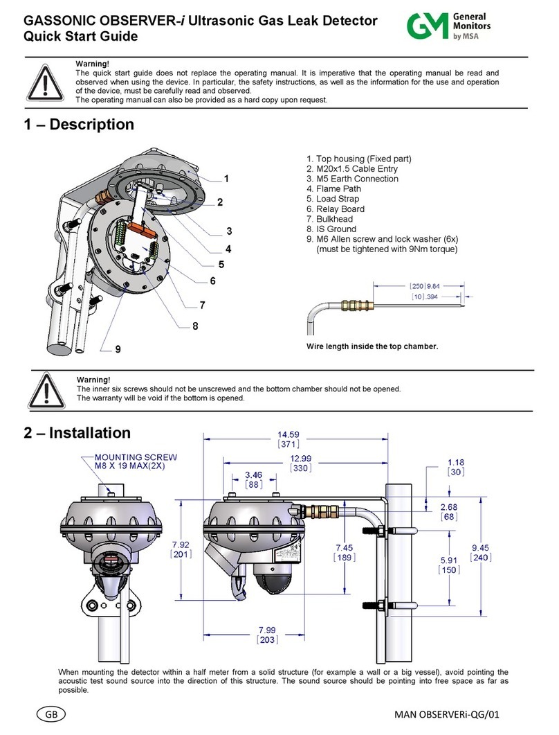 MSA General Monitors OBSERVER-i User manual