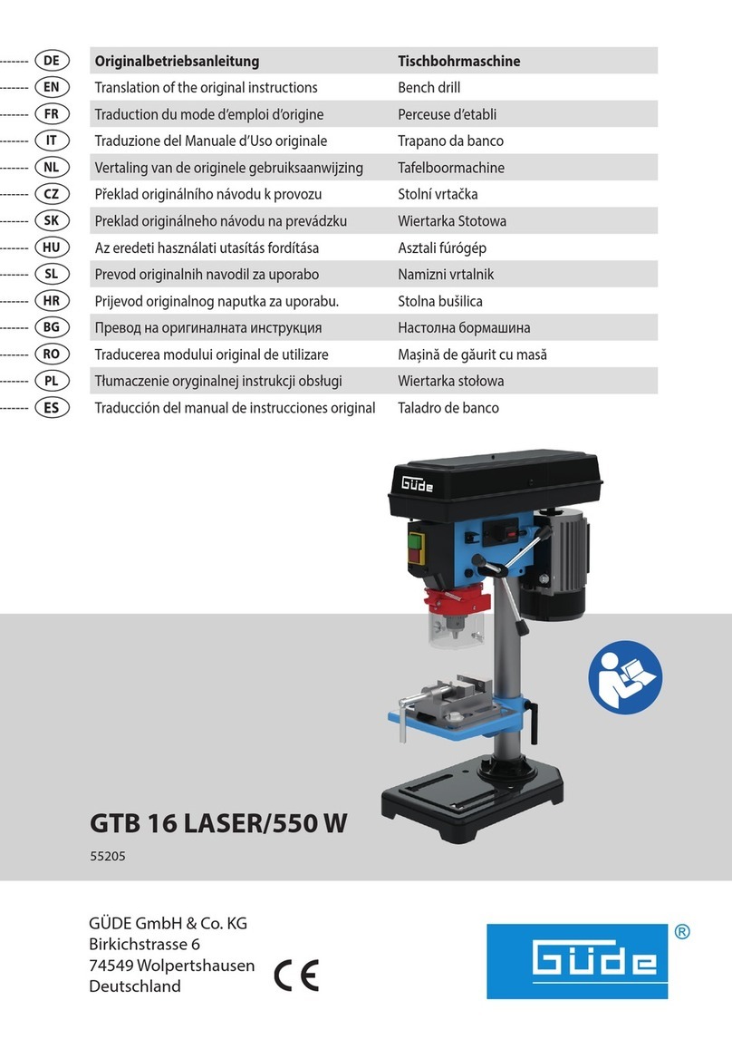 GÜDE GTB 16 LASER/550 W Translation of the original instructions GÜDE GTB 16 LASER/550 W Translation of the original instructions