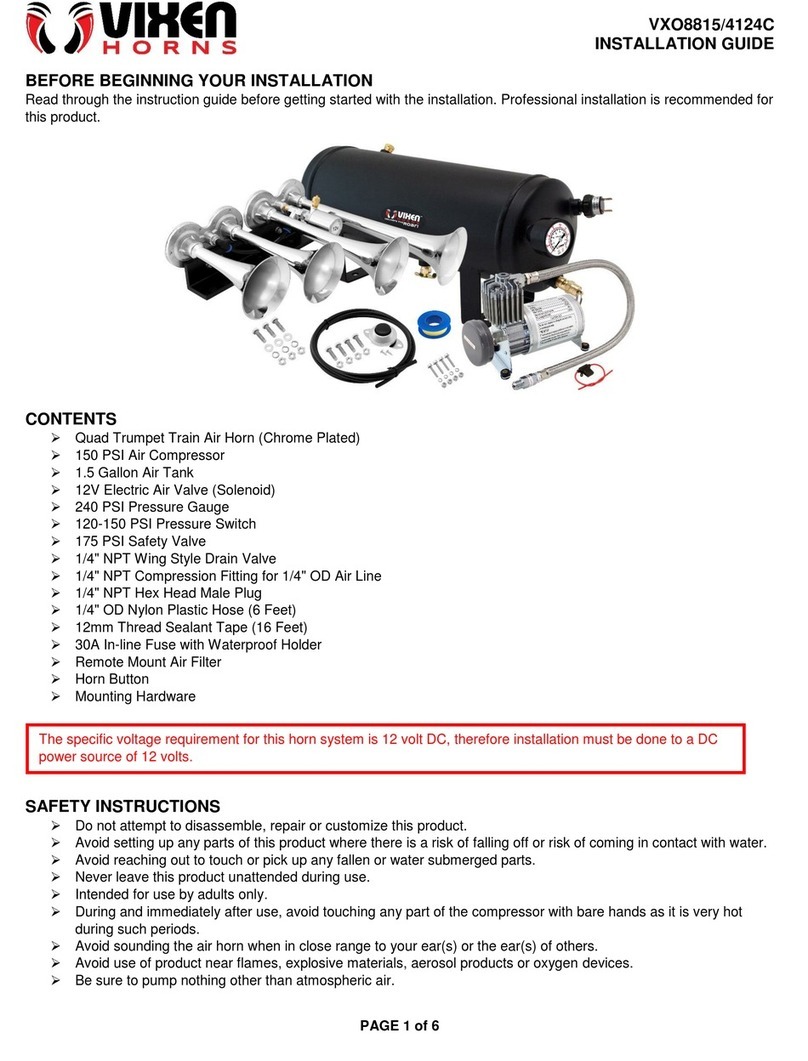 Vixen Horns VXO8815/4124C installation guide