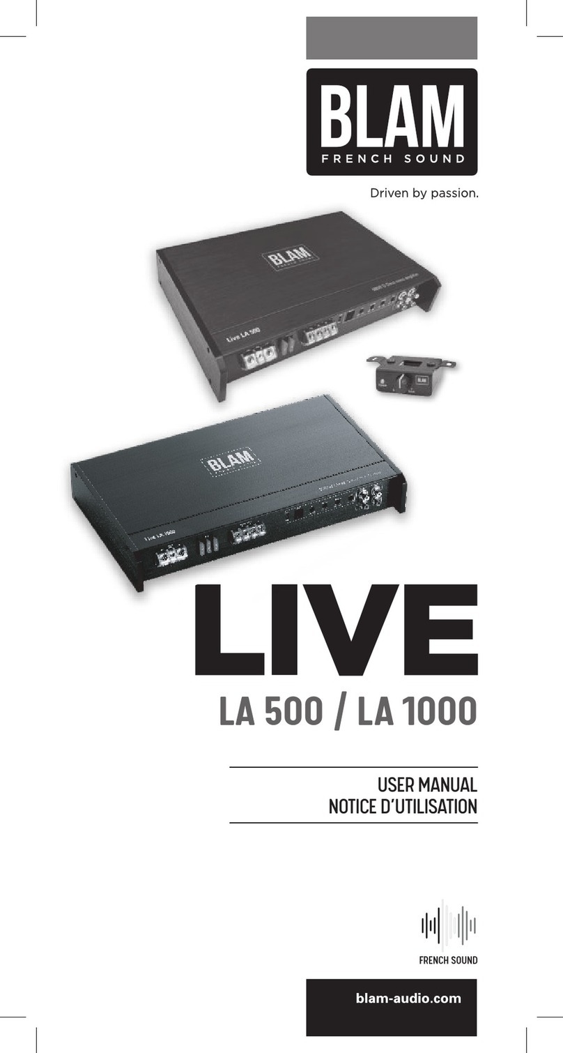 BLAM Live LA 500 user manual