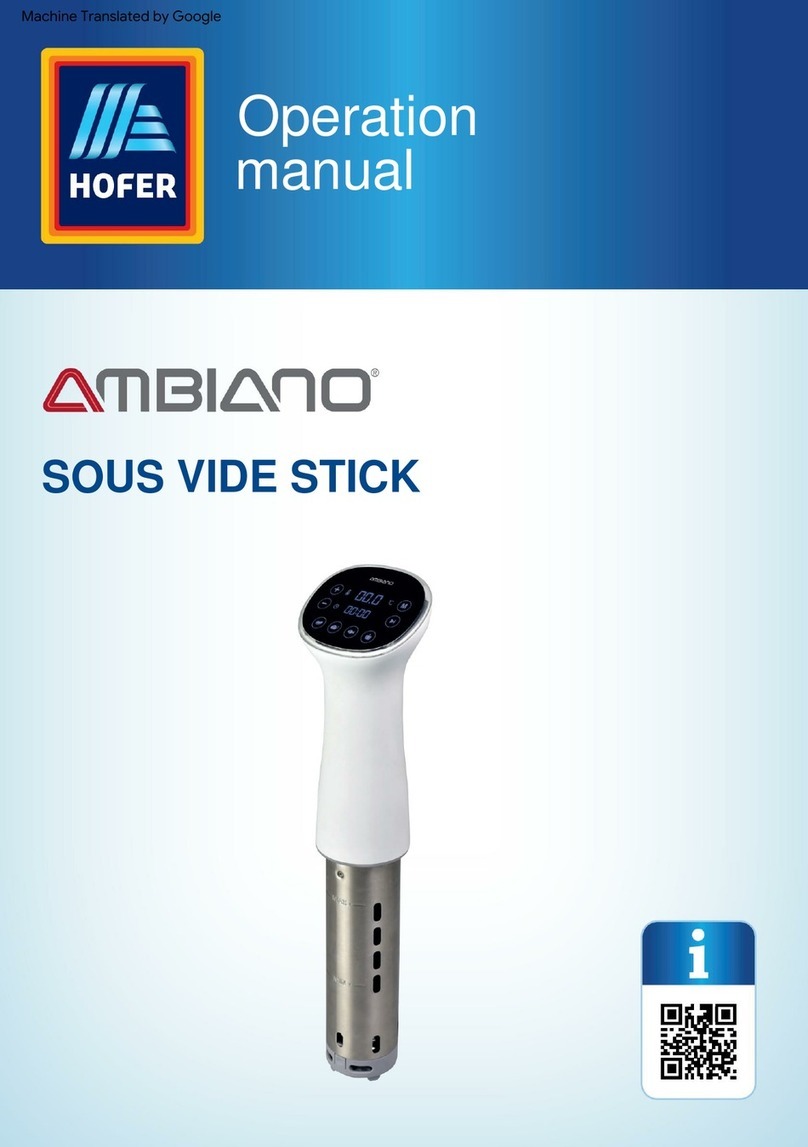 Hofer AMBIANO SVS 1000 Operation manual