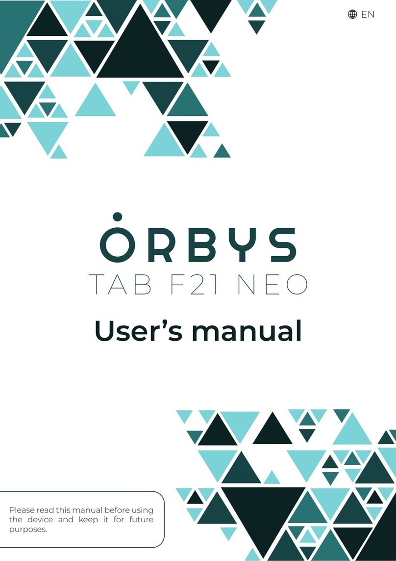 ORBYS TAB F21 NEO User manual