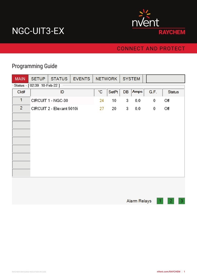 Raychem nvent NGC-UIT3-EX Programming guide