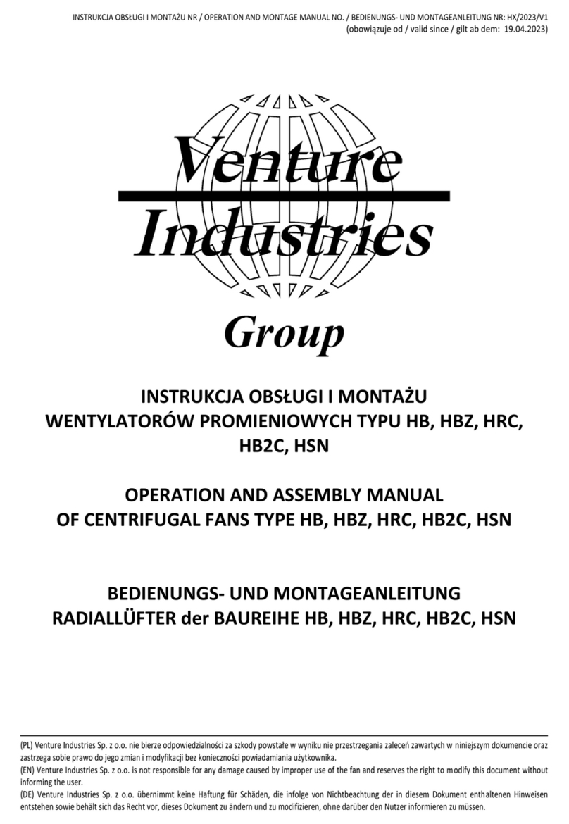 Venture Industries HB User manual