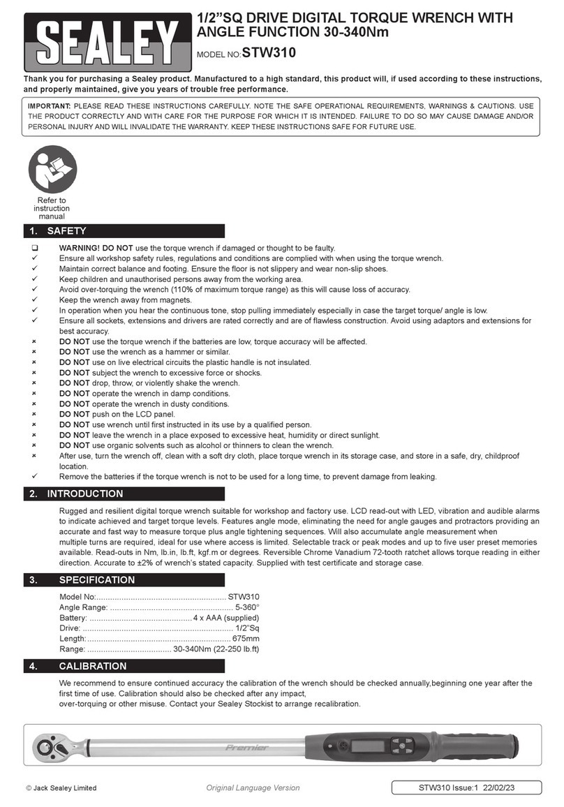 Sealey STW310 User manual