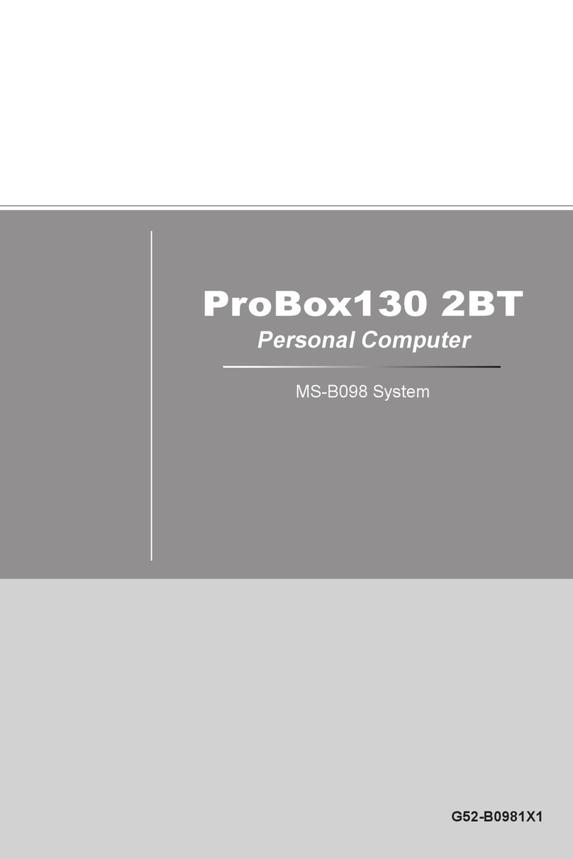 MSI ProBox130 2BT User manual