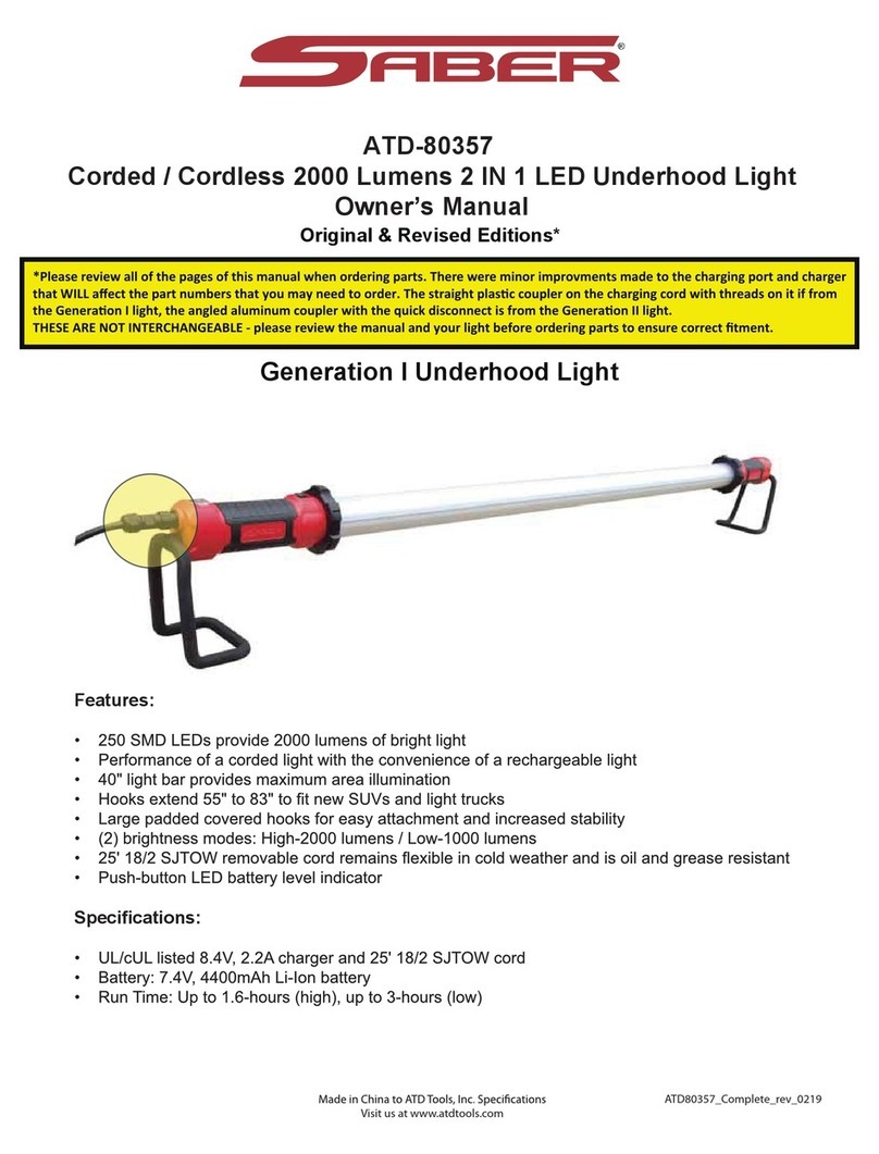 Saber Compact ATD-80357 owner's manual
