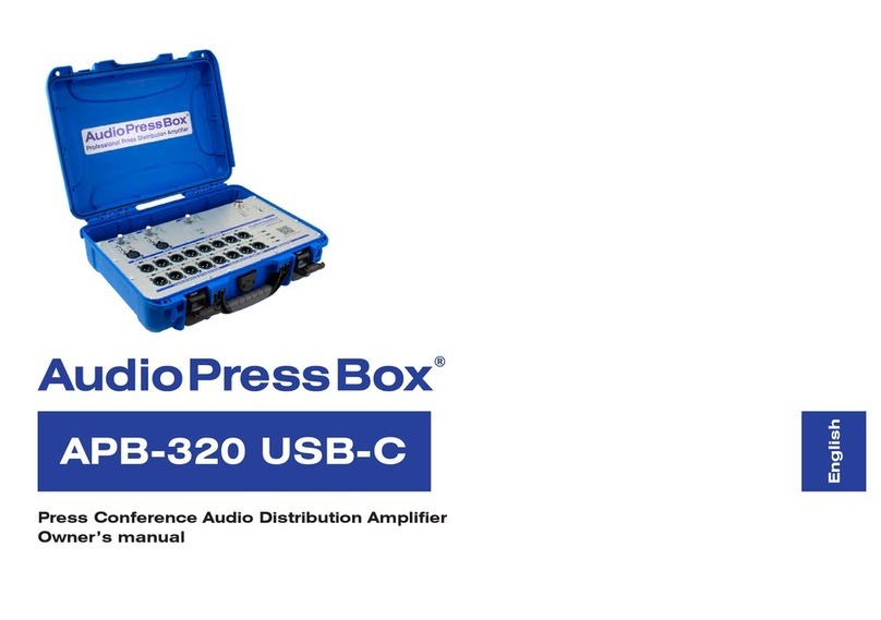 Audio Press Box APB-320 USB-C owner's manual