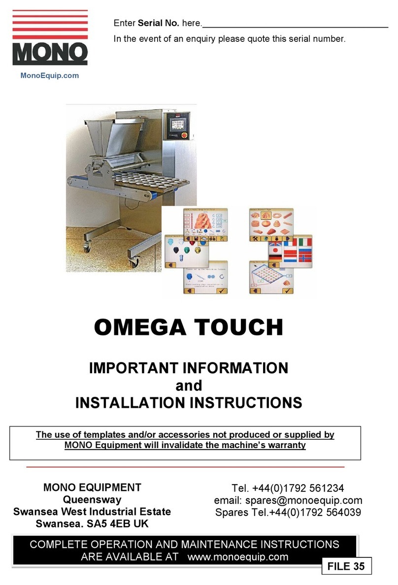Mono OMEGA TOUCH User manual