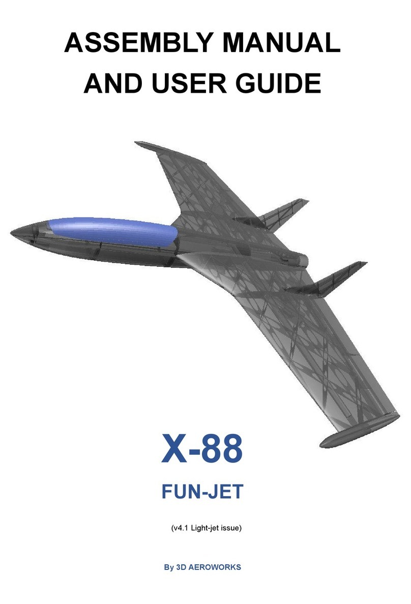 3D AEROWORKS X-88 Fun-Jet Assembly manual and user guide