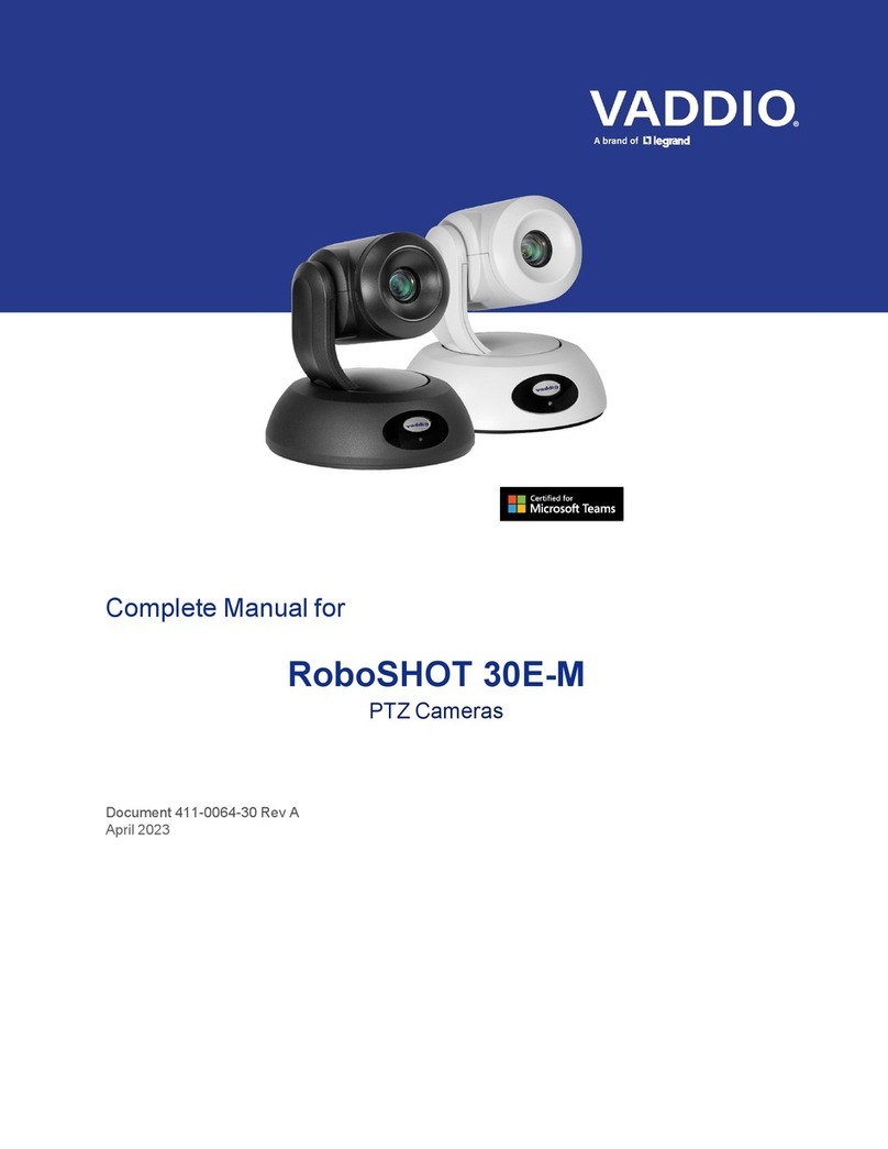LEGRAND VADDIO RoboSHOT 30E-M User manual