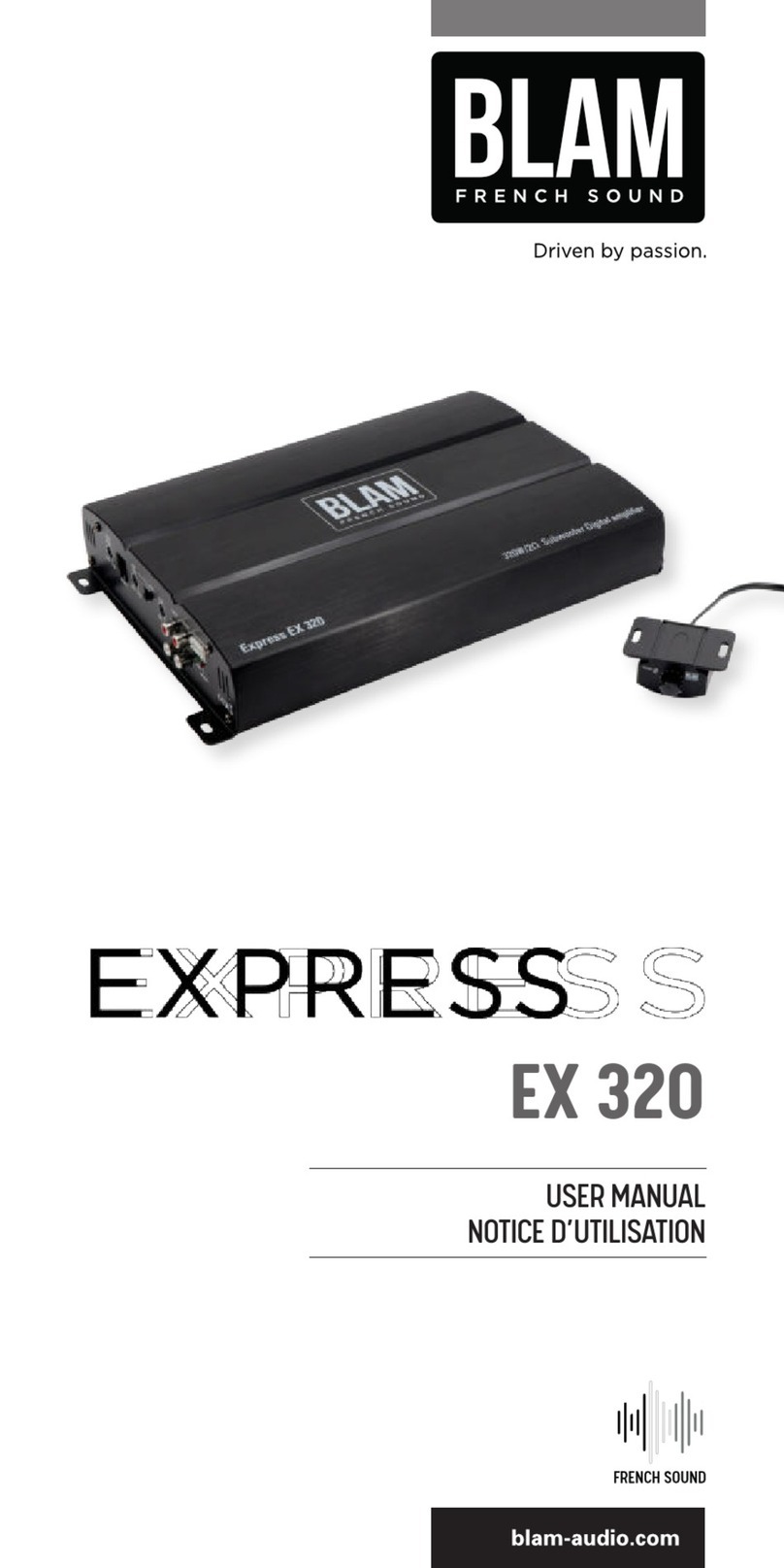 BLAM Express EX 320 User manual